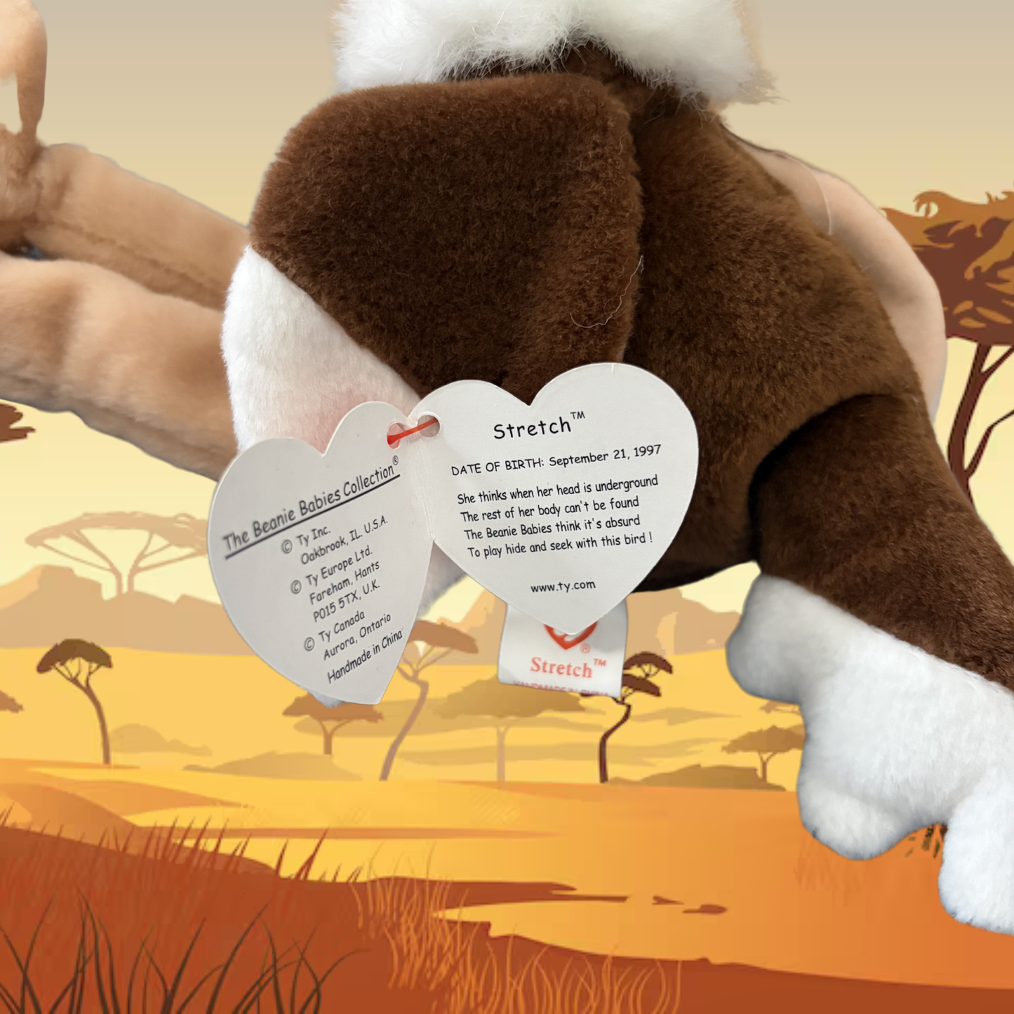 Ty Beanie Baby | Stretch the Ostrich
