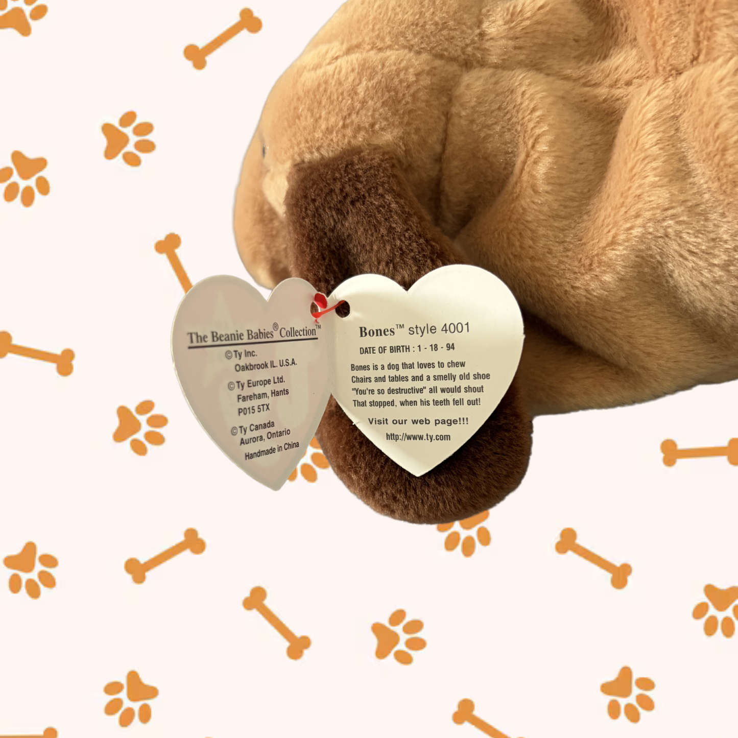 Ty Beanie Baby | Bones the Dog