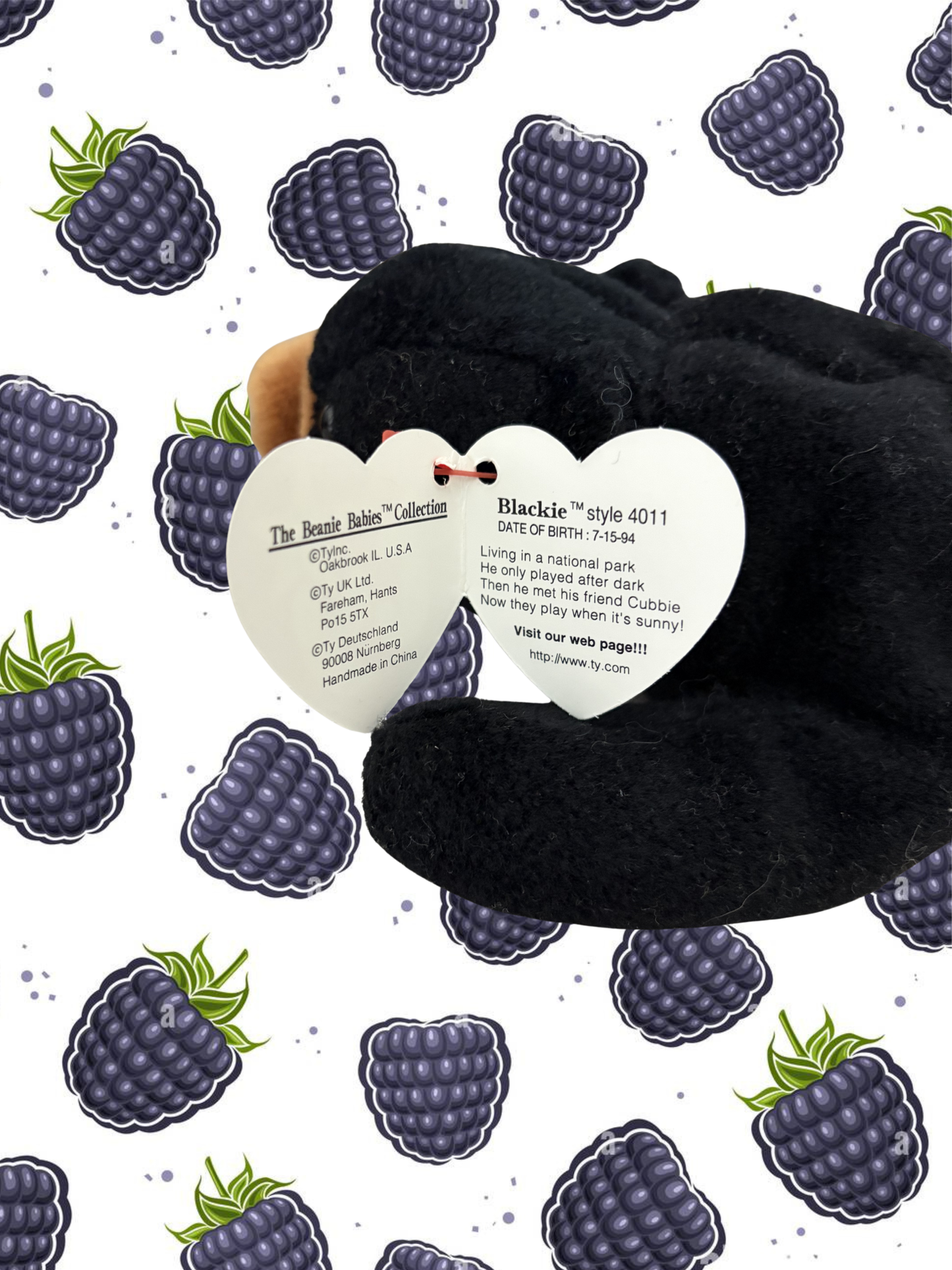 Ty Beanie Baby | Blackie the Bear 1993